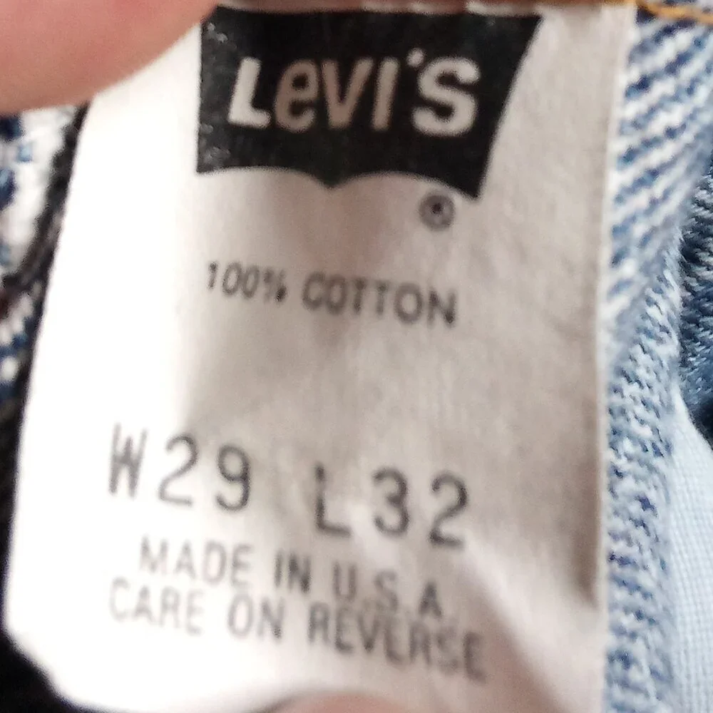 Vintage Levi's 550 Denim Blue Jeans 29x32